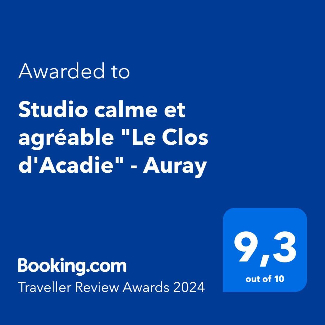 Studio Calme Et Agreable "Le Clos D'Acadie" - Auray 아파트 외부 사진